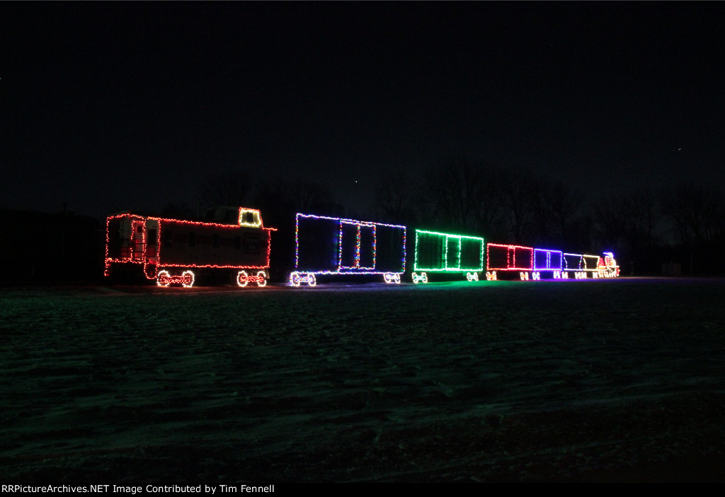 Illuminated Freight train